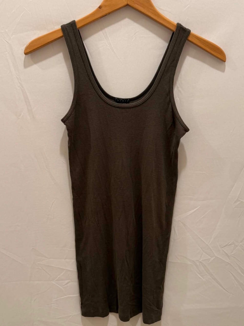 Theory Brown tank top Women Size Medium 100% Cotton